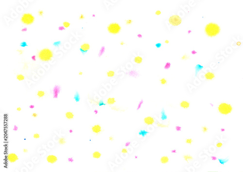 Colorful abstract watercolor dot pattern background