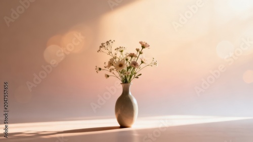 Flowers in a vase on a table