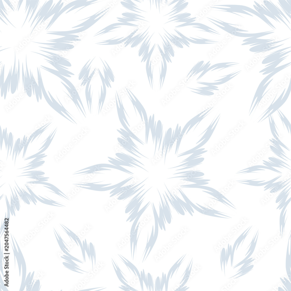 Fototapeta premium beautiful digital flower allover seamless design vector pattern ethnic