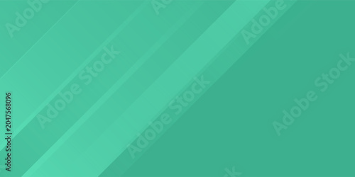 Tableau sur toile Solid green tosca background with line in corner