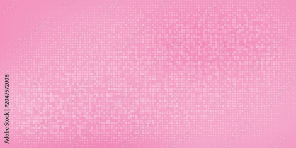 Fototapeta premium Elegant Pink Pastel Gradient Pixel Mosaic Vector Background