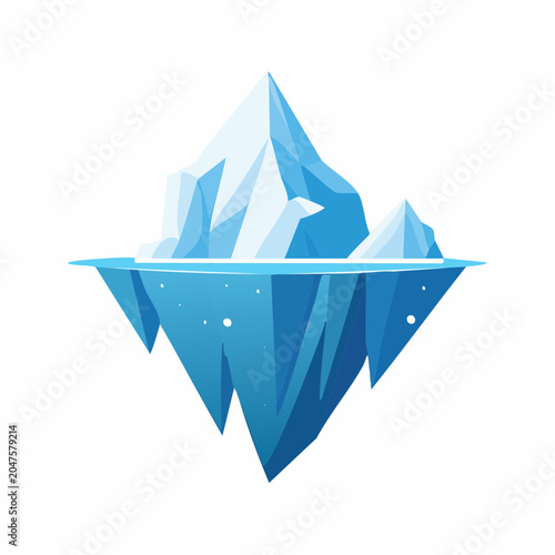 Stylized Iceberg Illustration