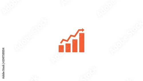 Dark Blue Business Report Bar Graph with Analytics Dashboard Icon