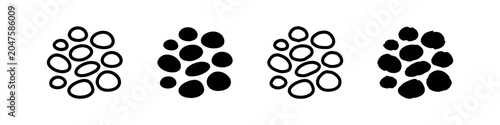 Fotografie Book and bookmark icon, outlined