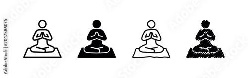 Foto Cell cluster icon set