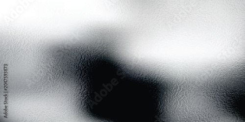 Fotografija Shiny silver foil metallic texture - glossy gray steel gleaming surface, frosted glass effect with blur glare reflection, bright polished metal material