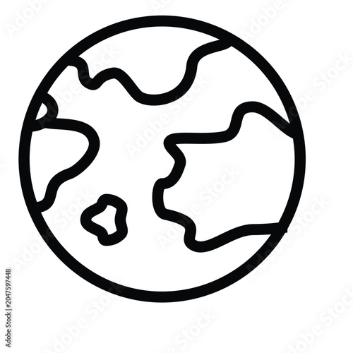 world planet earth  icon vector 