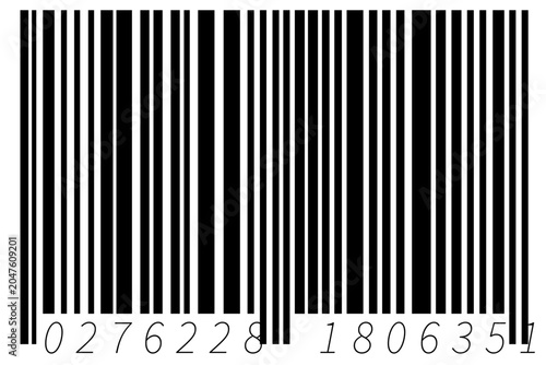 Black Barcode Symbol Vector Illustration Isolated PNG Cutout