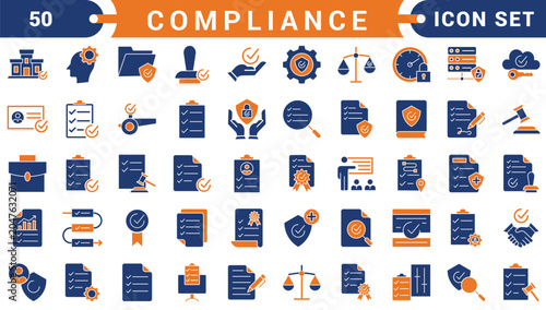 Photography compliance icon set