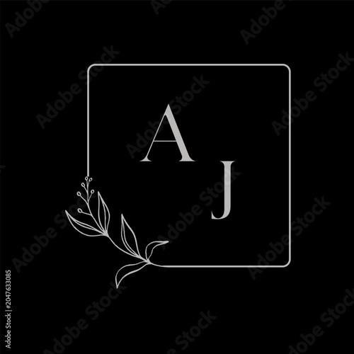 AJ letter logo abstract design. AJ unique design. AJ.