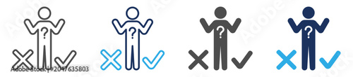 Foto passive icon set multiple concept