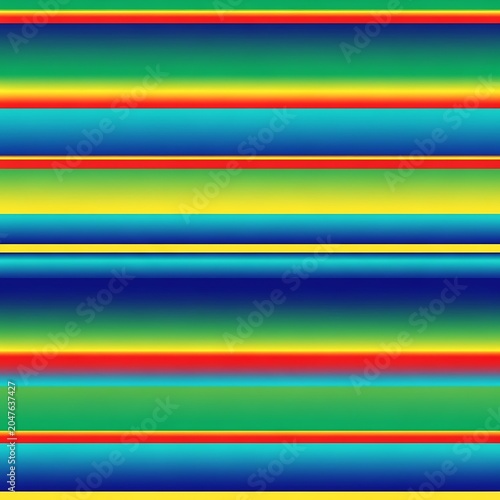Vibrant Rainbow Stripes Seamless Pattern with Gradient Blending and Bold Color Transitions.