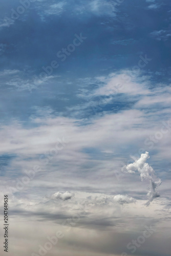 Dramatic Cloudscape With Rain Shaft In Distance