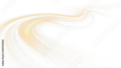 Photos Transparent PNG golden dust swirl overlay with glowing gold and white particles
