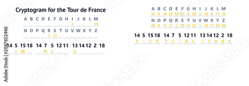 Photos Easy Tour de France Encryption Puzzle for Classroom Activities and Holiday Relax