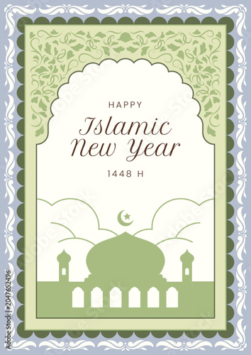 Vintage and floral ornament Islamic Background 4