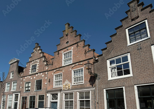 Schilderij op canvas Historical houses in Edam, Holland