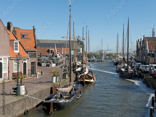 Fishing harbour of Monnickendam, Holland