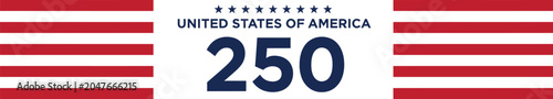 Fotografie Usa 250th anniversary celebration design 4th of july independence day patriotic