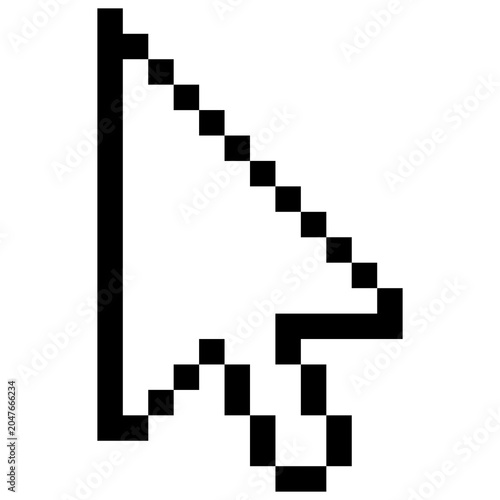 Classic Mouse Cursor Arrow Pointer Icon Isolated on Transparent Background