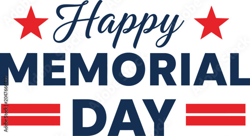 Bild auf Leinwand Memorial day usa patriotic design stars and stripes holiday greeting for america