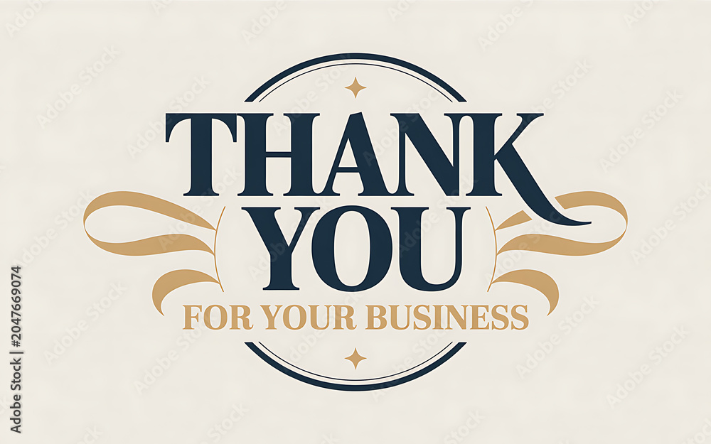 Obraz premium thank you for your business