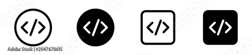 Foto Code Icon Set