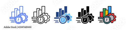 Efficiency Metrics multiple icon