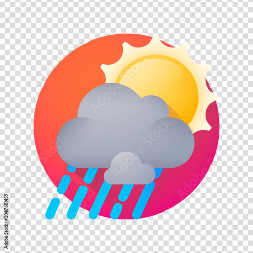 Drizzle Rain Weather Forecast Light Drop Icon Set