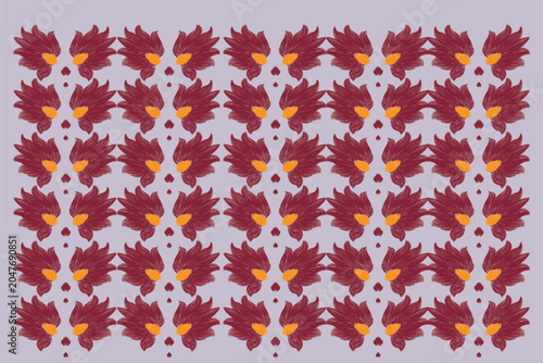 autumn leaves seamless pattern 