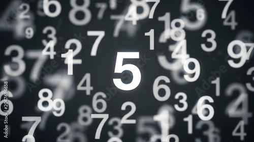 Modern Minimalist Graphic With Dynamic Floating Mathematical Symbols