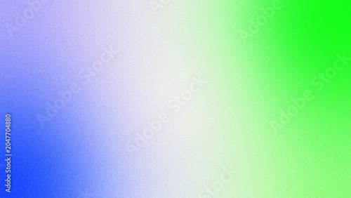 Colorful grainy abstract of blue and green. Retro grainy gradient background noise texture effect. Beautiful color background. Bright light flash glow glitter neon metallic. Noise grain mesh