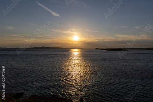 sunset over the sea