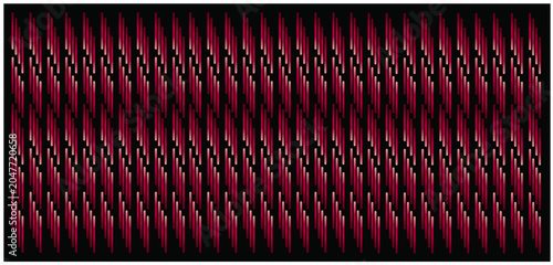 Optical Illusion Zigzag Pattern – Seamless Geometric Red and Black Jersey Background Vector for Modern Textile, Web, Wallpaper, and Abstract Design