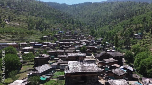 view from the top of the mountain  of the Himalayas