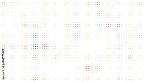 Quadro em tela Vector Field Grid of Stars - Abstract Yellow and Ember Star Grid Art