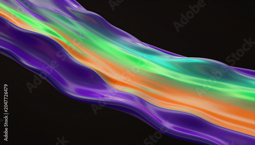 Dynamic Chromatic Fluid Flow Abstract Background