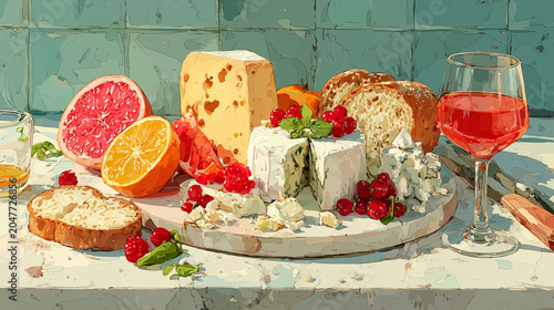 Flat Professional Food Illustration