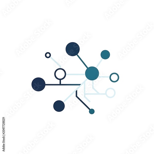 Minimalist isometric illustration of a single molecule structure.