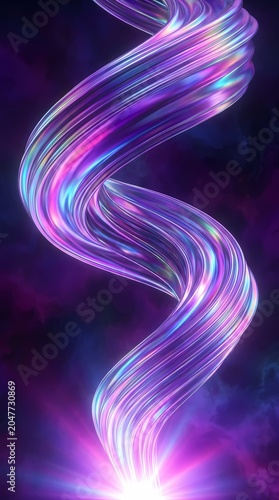 Abstract Iridescent Swirl Energy Light Purple Blue Pink Gradient Background