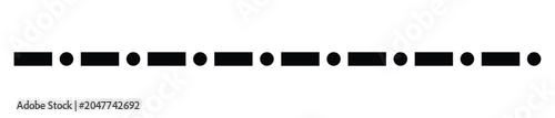 Photography Abstract black and white Morse code pattern representing digital communication a