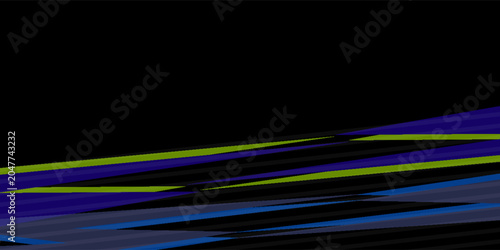 Cuadro en lienzo Urban art sport abstract vector seamless pattern with geometric elements, chaotic lines, triangles, stripes