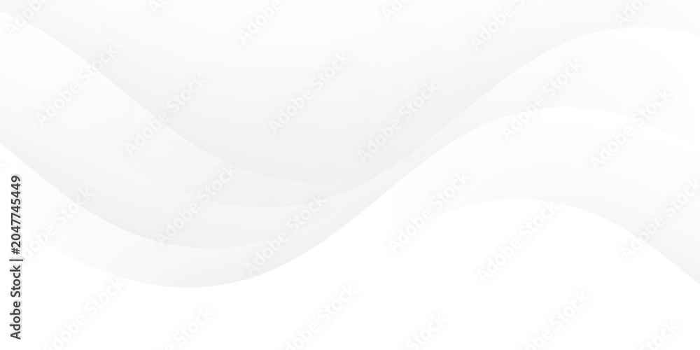 Obraz premium Abstract White gradient abstract wave pattern on gray background. eps 10