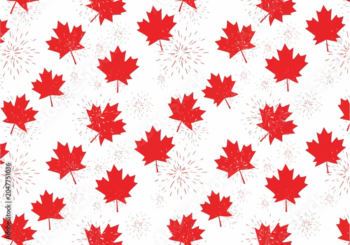 Konstfotografi Red Maple Leaf Pattern Design Element.