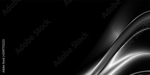 Konstfotografi black and gold luxury background with dynamic wave composition