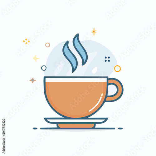 Steaming Cup of Hot Beverage Icon