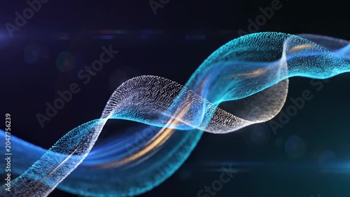 Abstract Digital Market Data Flow Representing Future Trends and Technological Advancement in Business