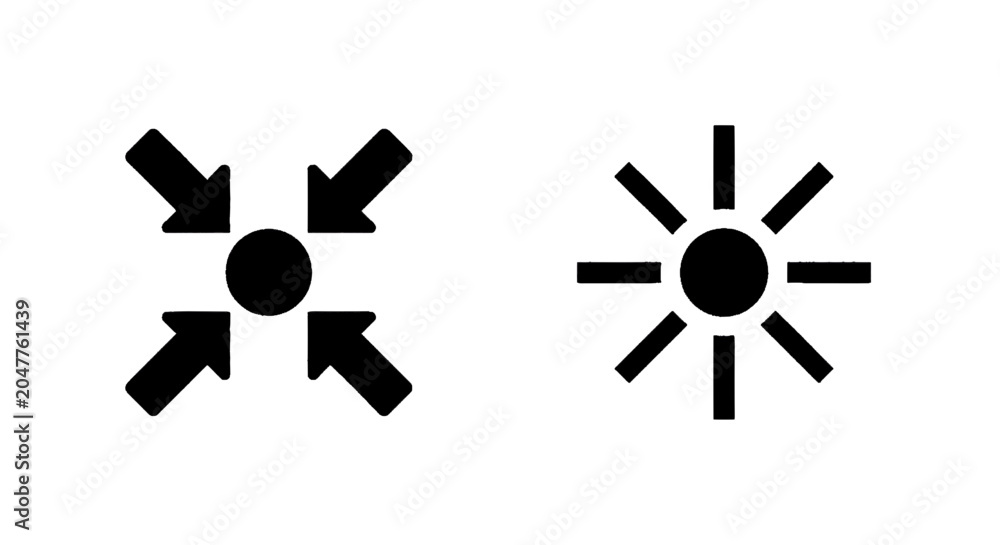 Obraz premium Minimal black silhouette icon, simple flat vector, bold black shape, no, no shading focus and brightness icons set on a, flat icon style
