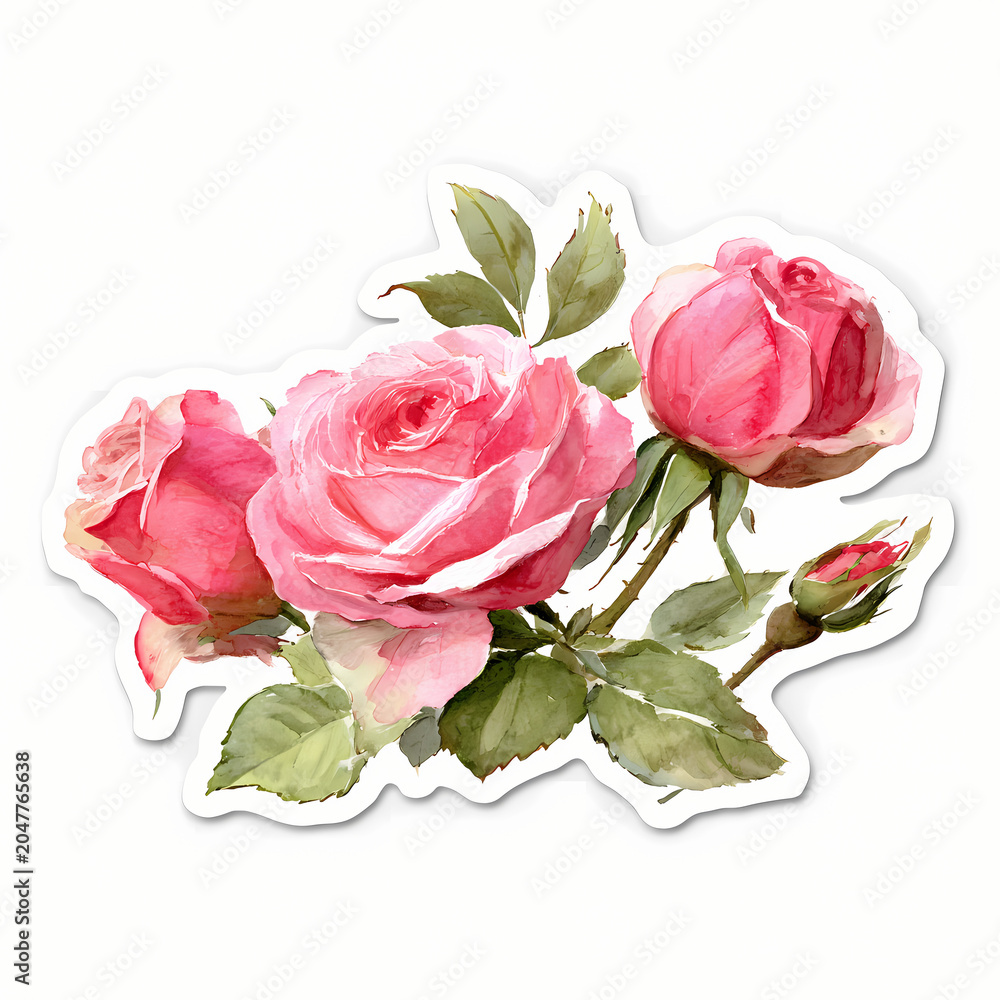 Naklejka premium Elegant Floral Seamless Pattern with Blooming Flowers and Botanical Ornaments