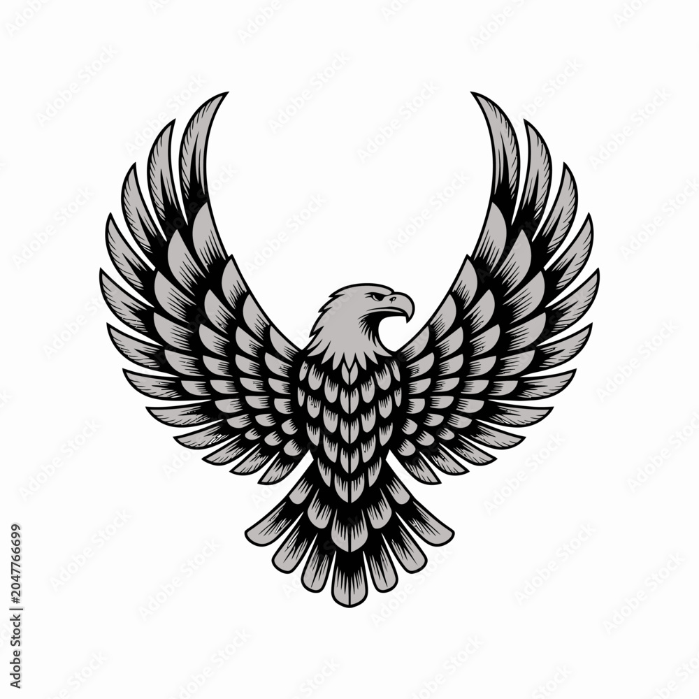 Fototapeta premium Detailed illustration of an eagle.